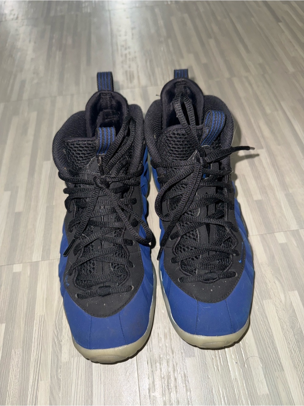 Nike Kids Black and Blue High-Top Sneakers